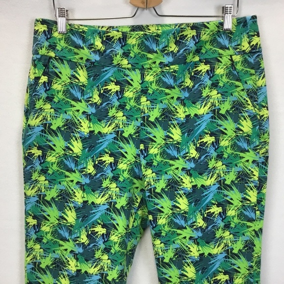 Soft Surrounding Multi Color Superla Stretch Pull On Palmas Skinny Ankle Pants - Picture 3 of 13